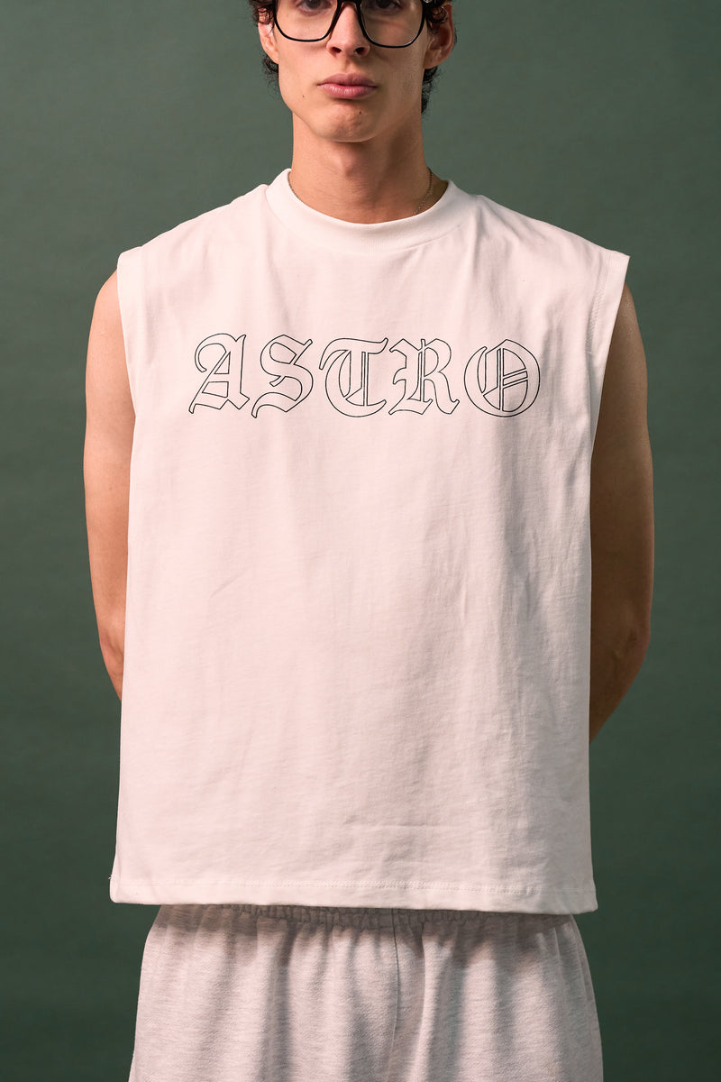 Muscle Tee Blanca -