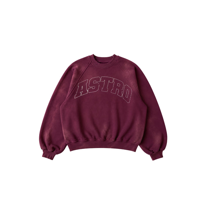Crewneck Sun Faded — Burgundy