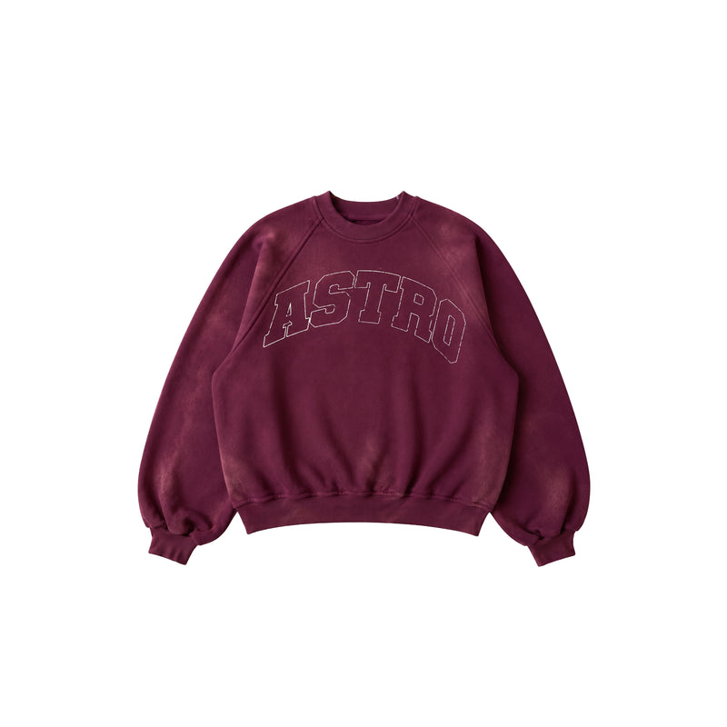 Crewneck Sun Faded — Burgundy