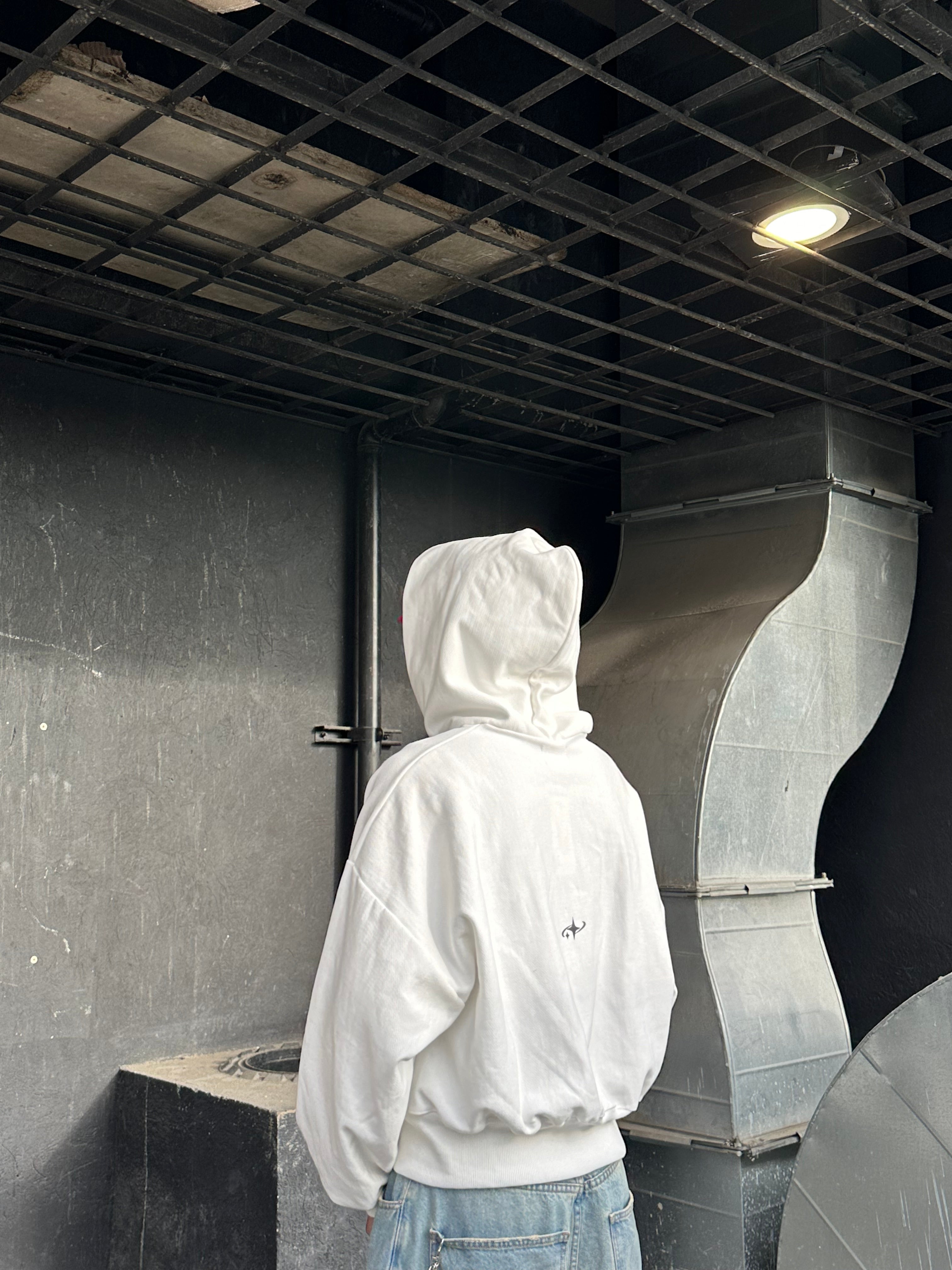 Double Zip Ivory V1 Boxy Fit