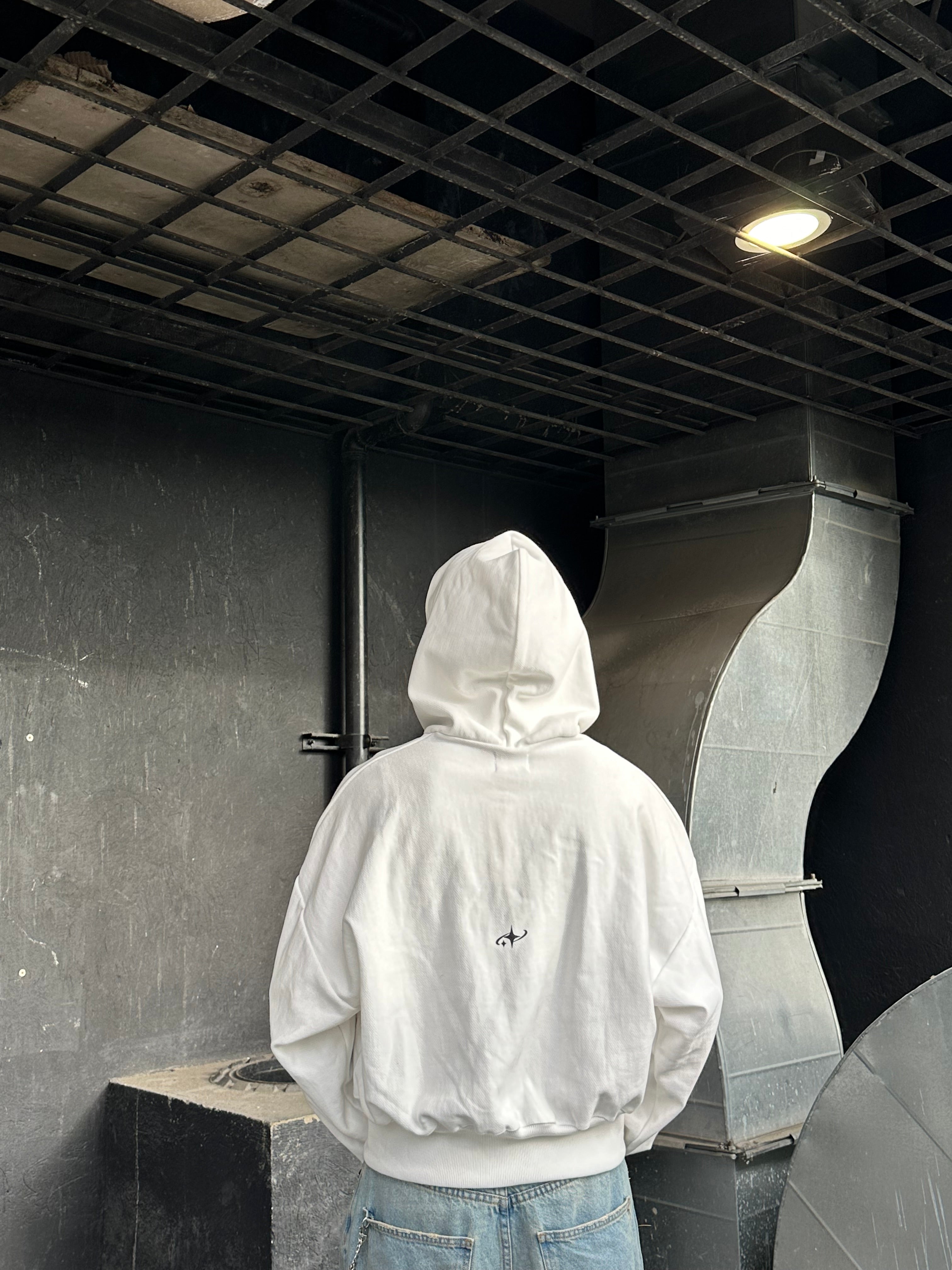 Double Zip Ivory V1 Boxy Fit