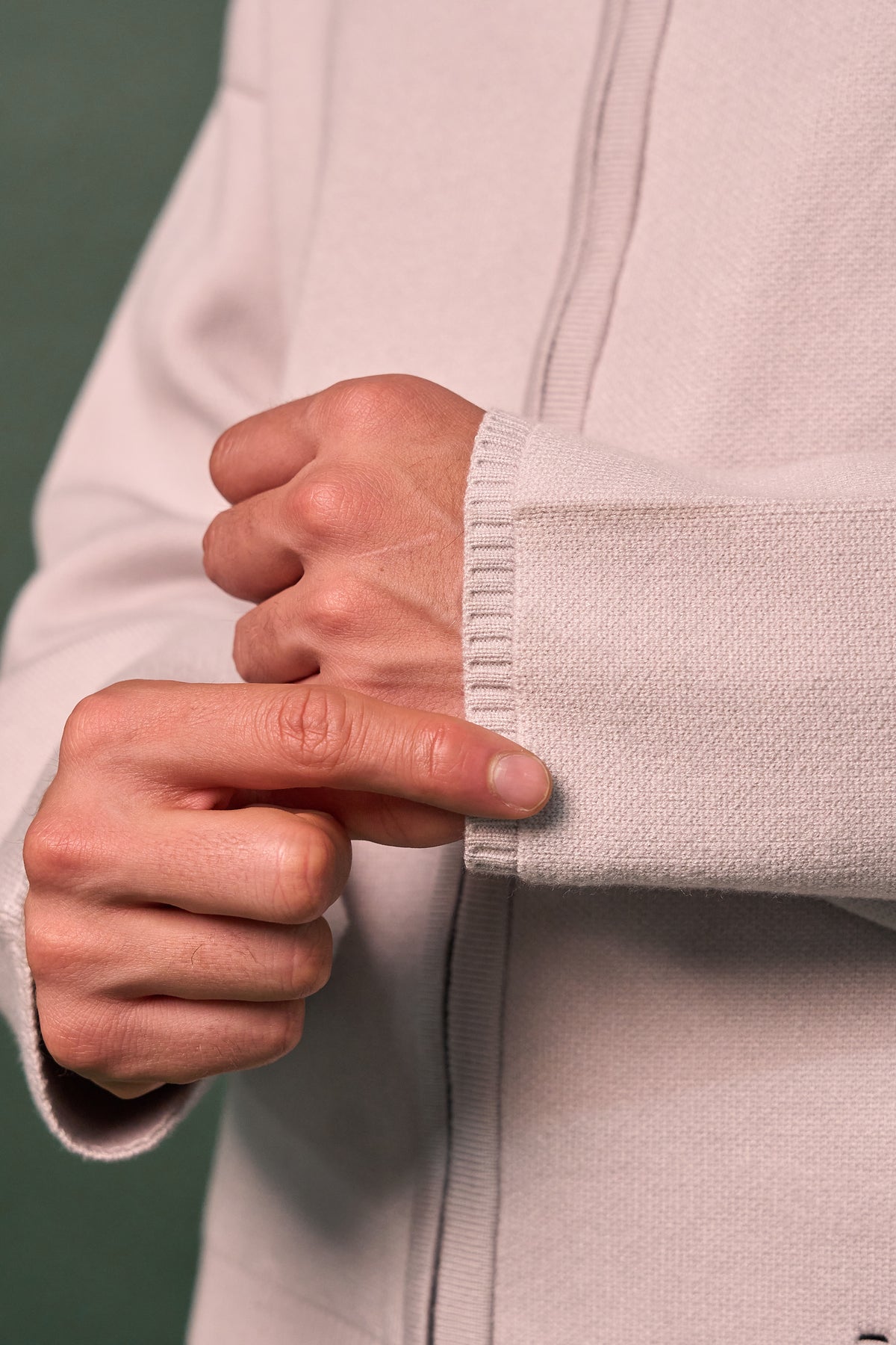 Knit Double Zipper - Gris