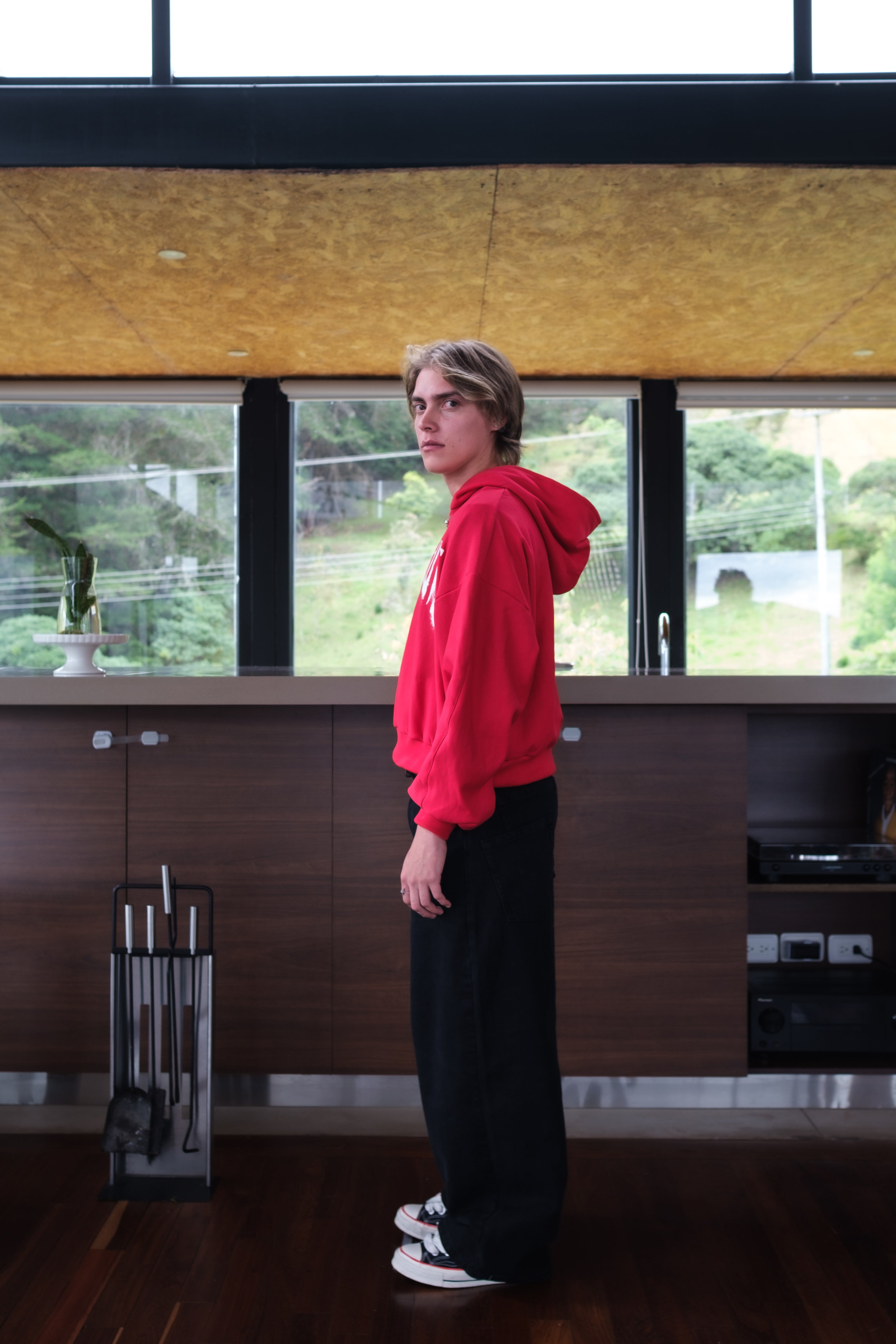 Legacy Clasp Hoodie - Red