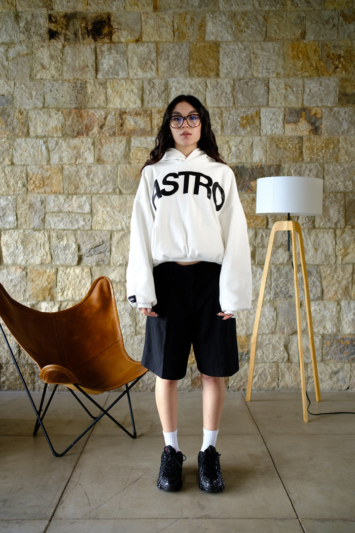 Basics V2 - Ivory Hoodie Boxy Fit