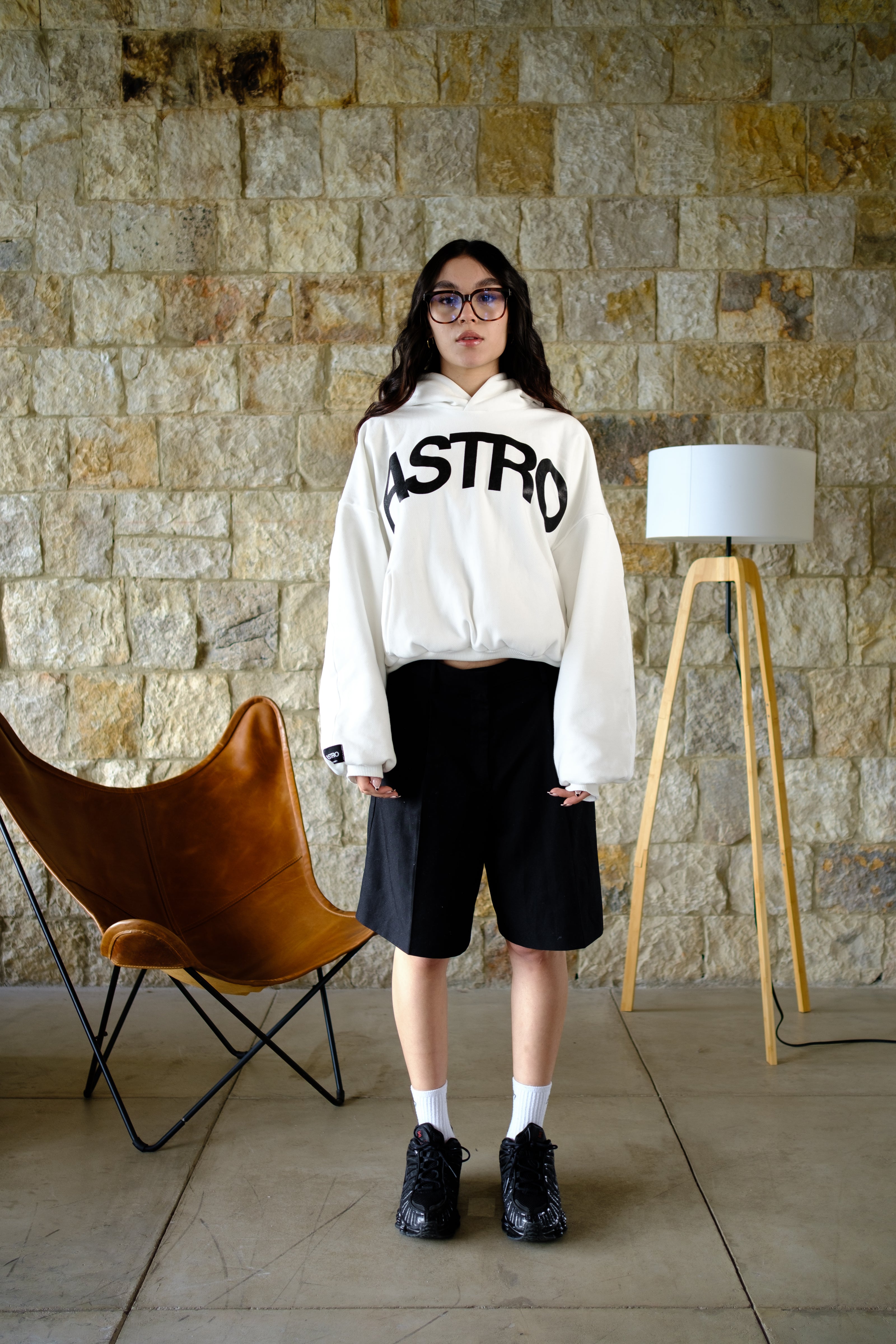 Basics V2 - Ivory Hoodie Boxy Fit