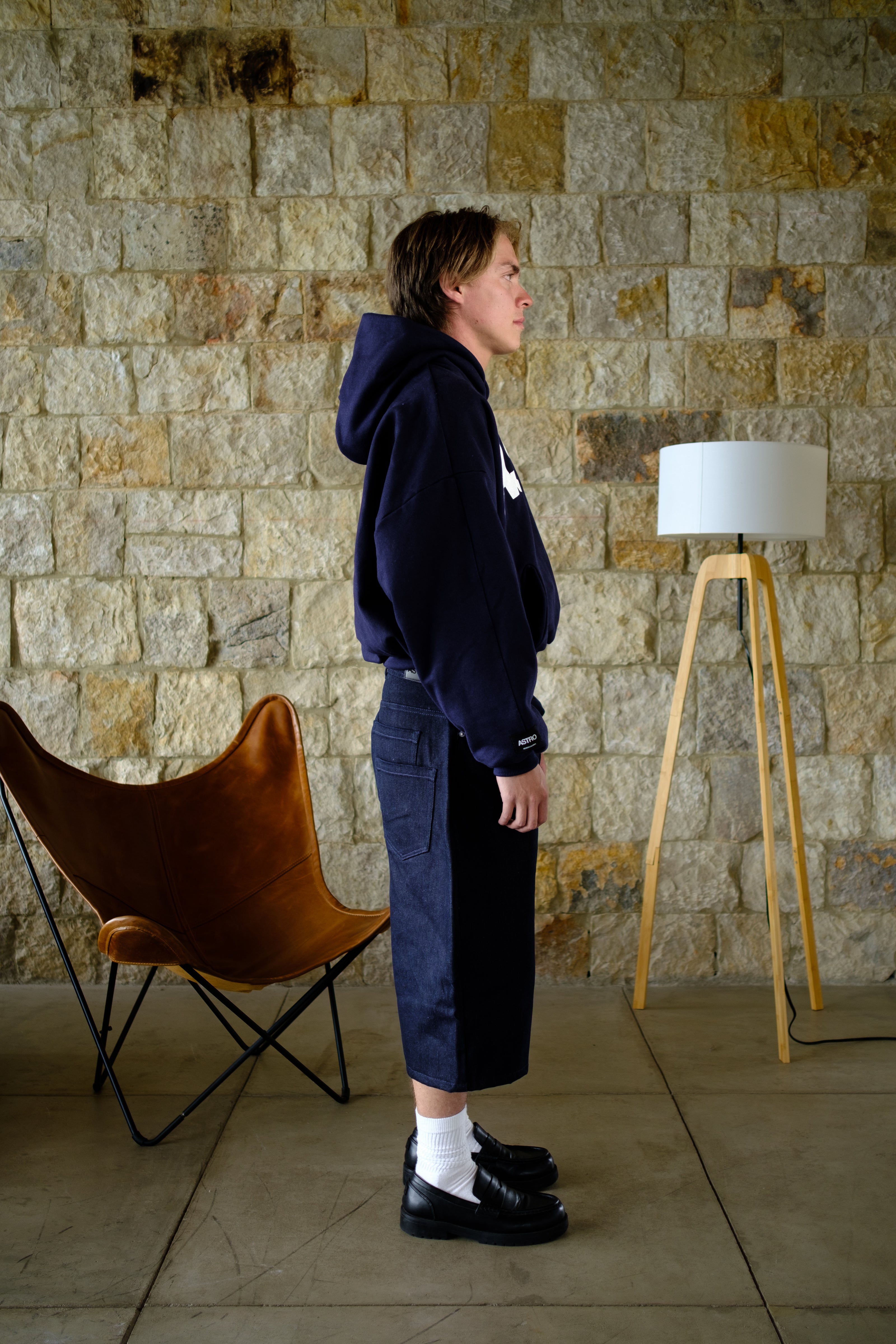 Basics V2 - Deep Navy Hoodie Boxy Fit