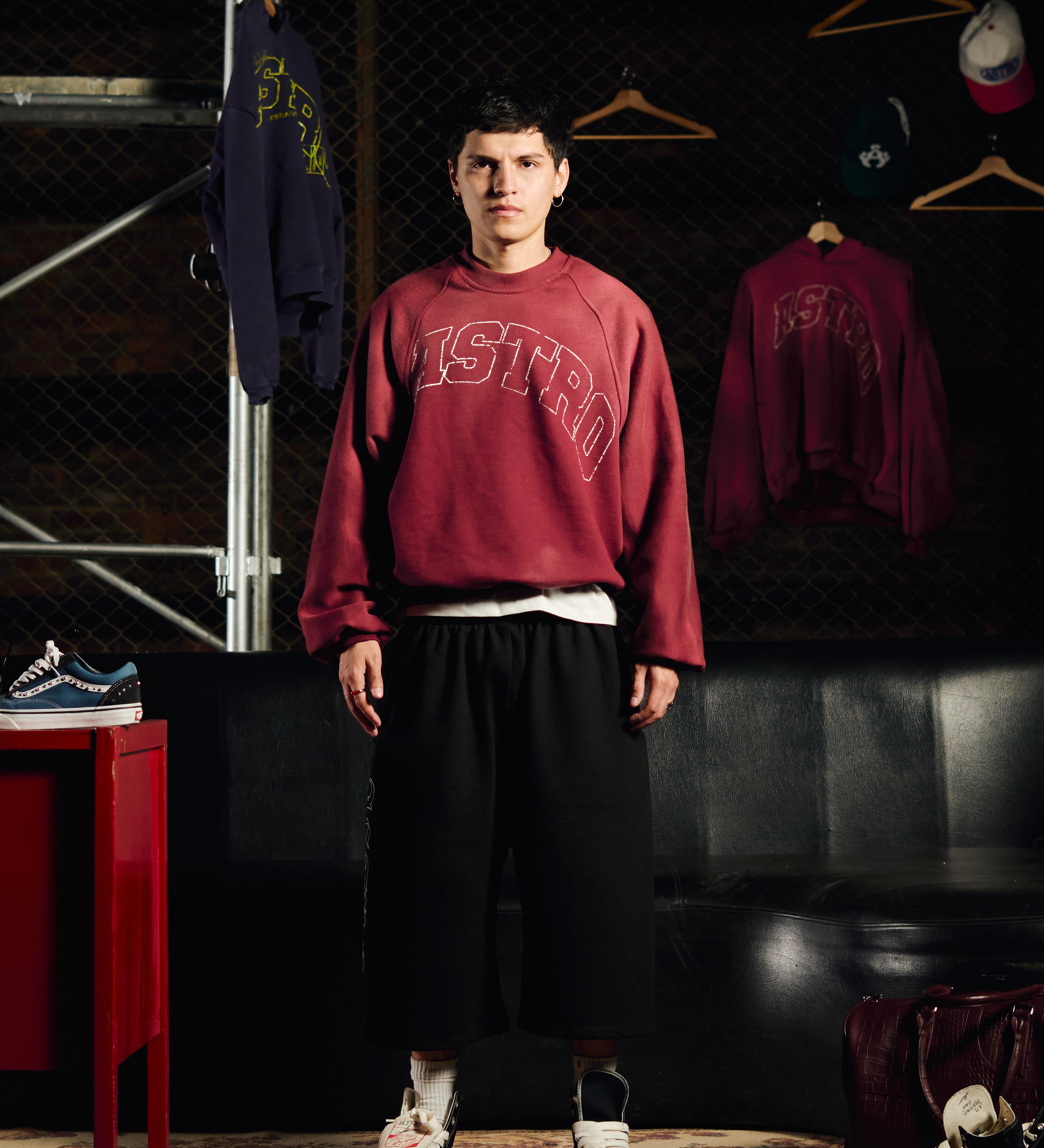 Crewneck Sun Faded — Burgundy